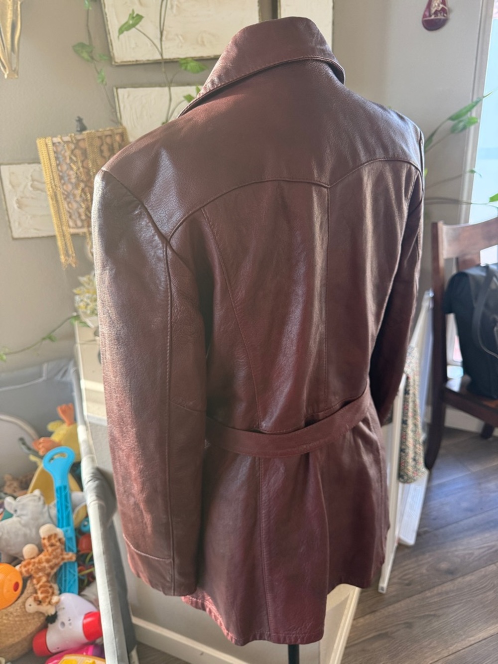 Vintage Remy Leather Fashions burgundy Leather Jacket - Picture 8 of 8